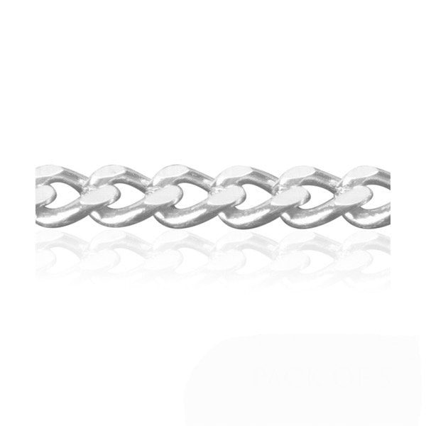Argentium Curb Kette 1,75mm (41cm Länge) aus 940er Argentium Silber
