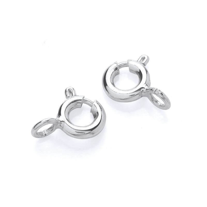 Argentium Federring Karabiner 5mm aus 940er Argentium Silber