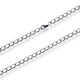 Argentium 960 Curb Kette 3mm in 46cm Länge