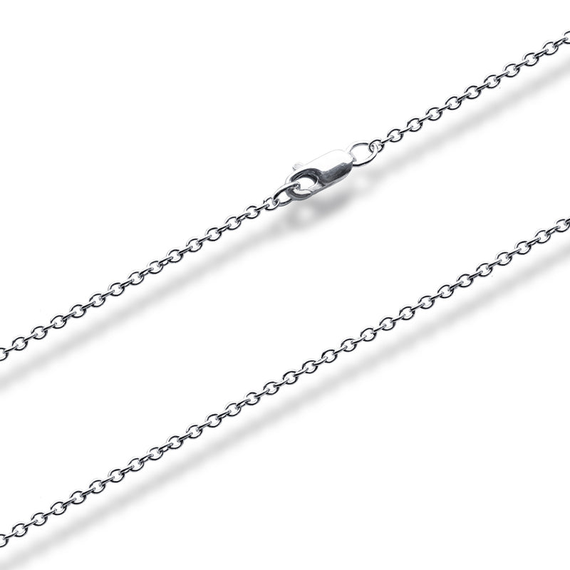 Argentium 960 Trace Kette oval 1,6mm in 41cm Länge
