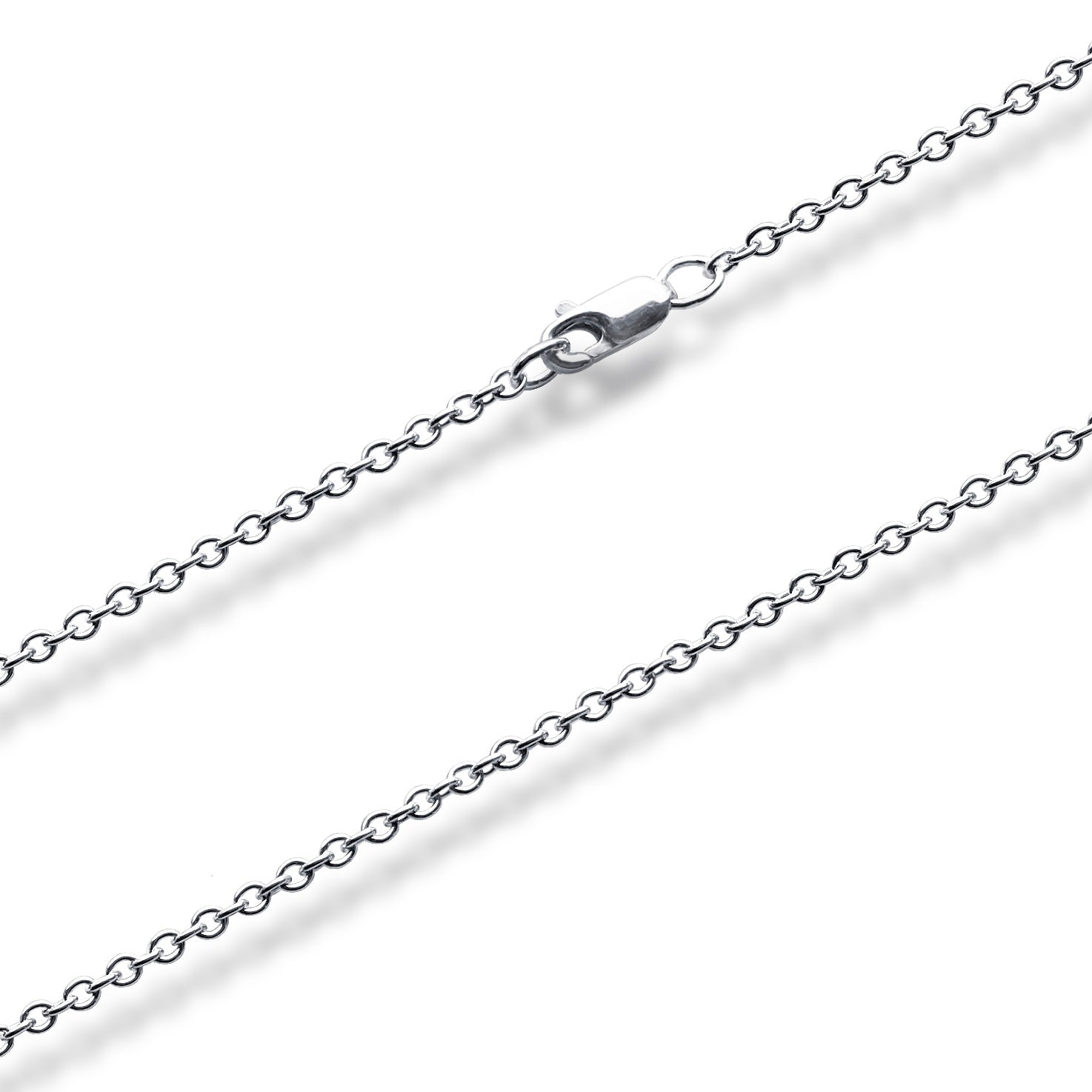 Argentium 960 Trace Kette oval 1,9mm in 46cm Länge