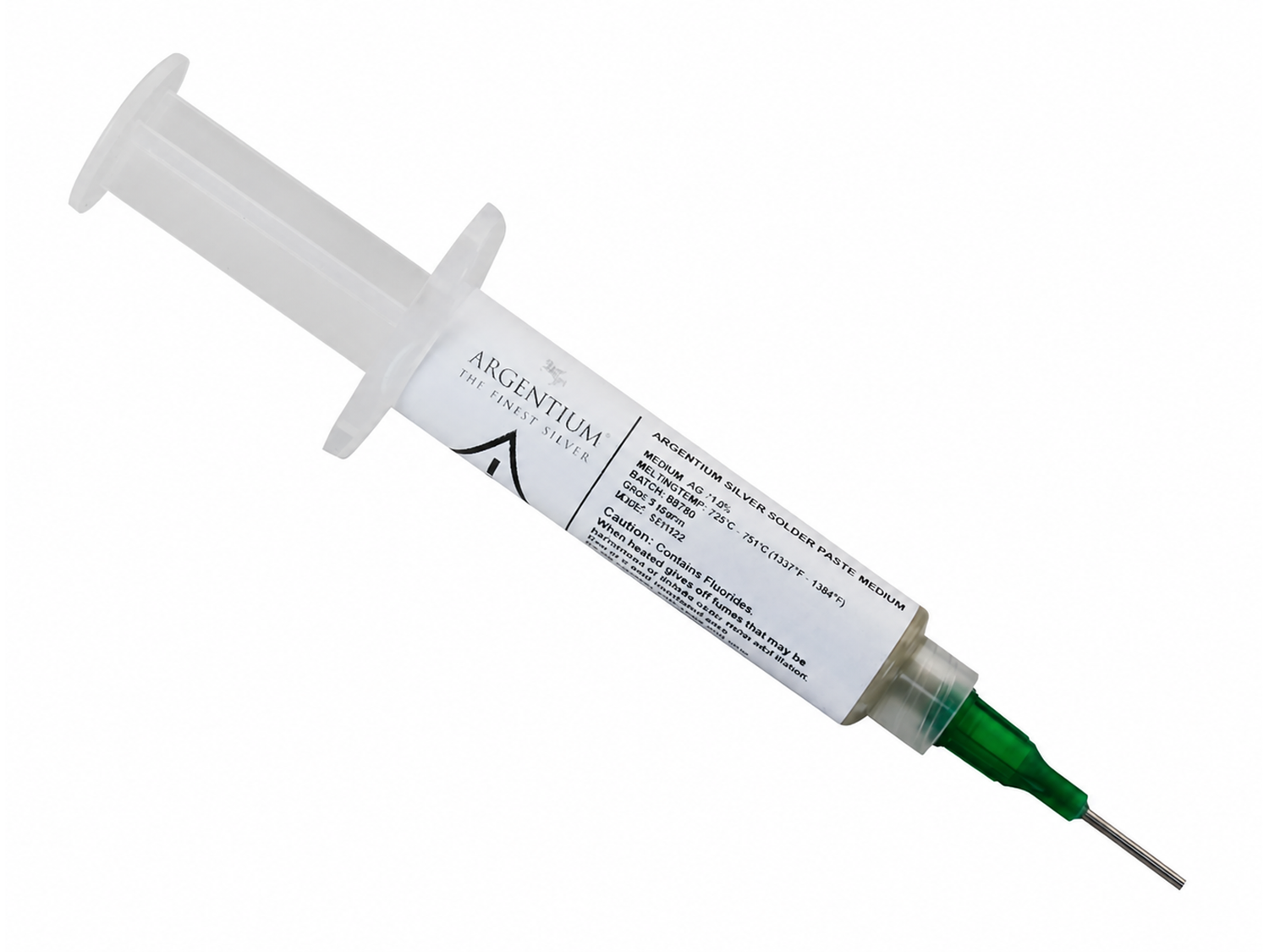 Argentium Silber-Lötpaste mit aufgesetzter Dosiernadel